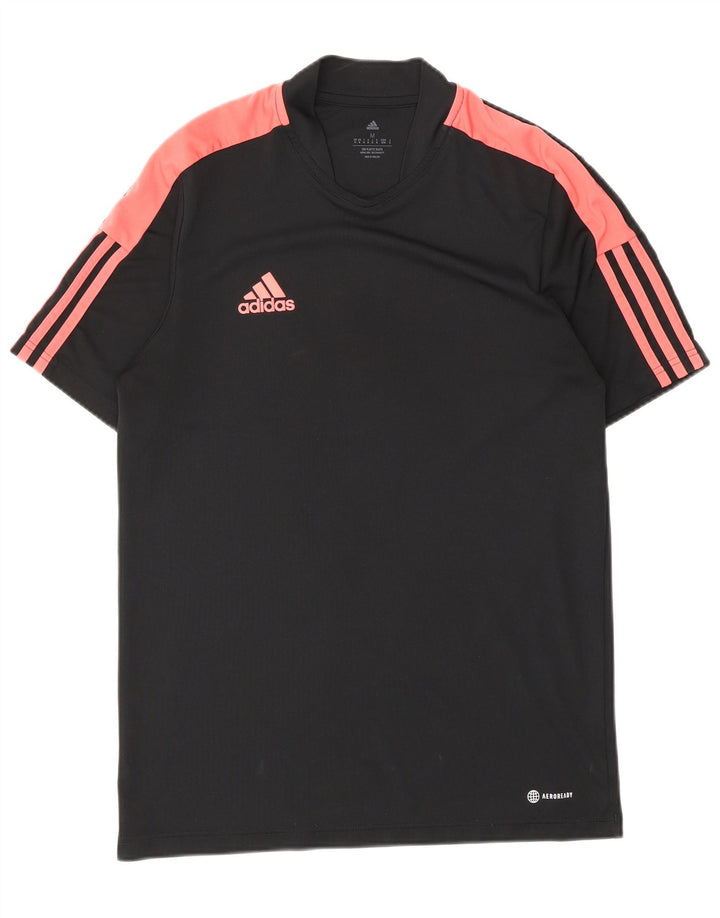 Adidas Camiseta Regular De Manga Corta Para Hombre Top Medium Black Colourblock