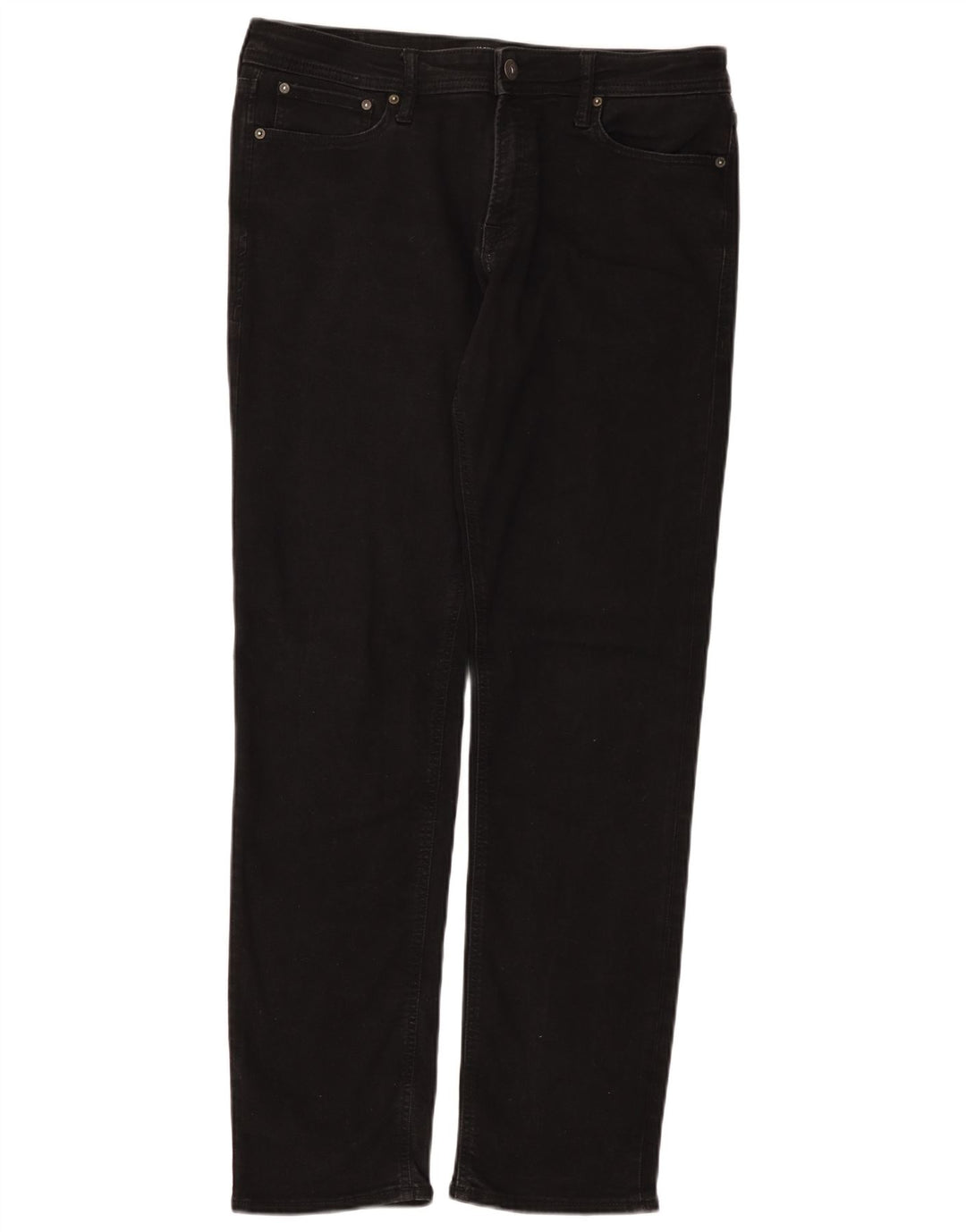 Jack & Jones Vaqueros rectos para hombre W34 L34 Algodón negro