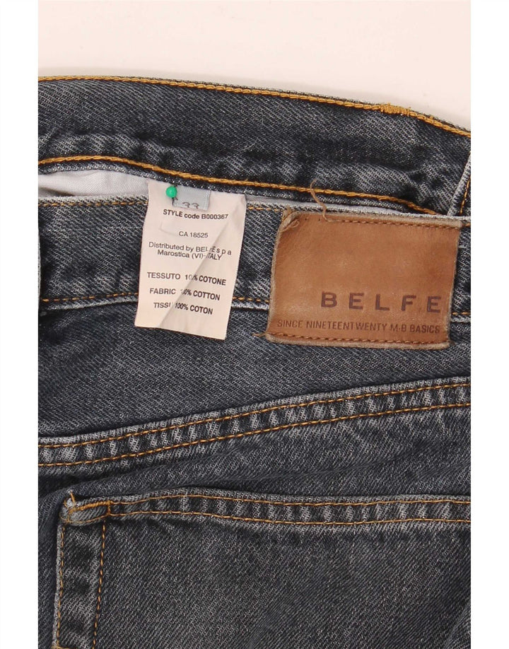 Vaqueros recortados para hombre Belfe W33 L26 Algodón azul