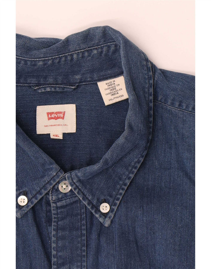 Levi's Camisa vaquera para hombre 2XL Algodón azul
