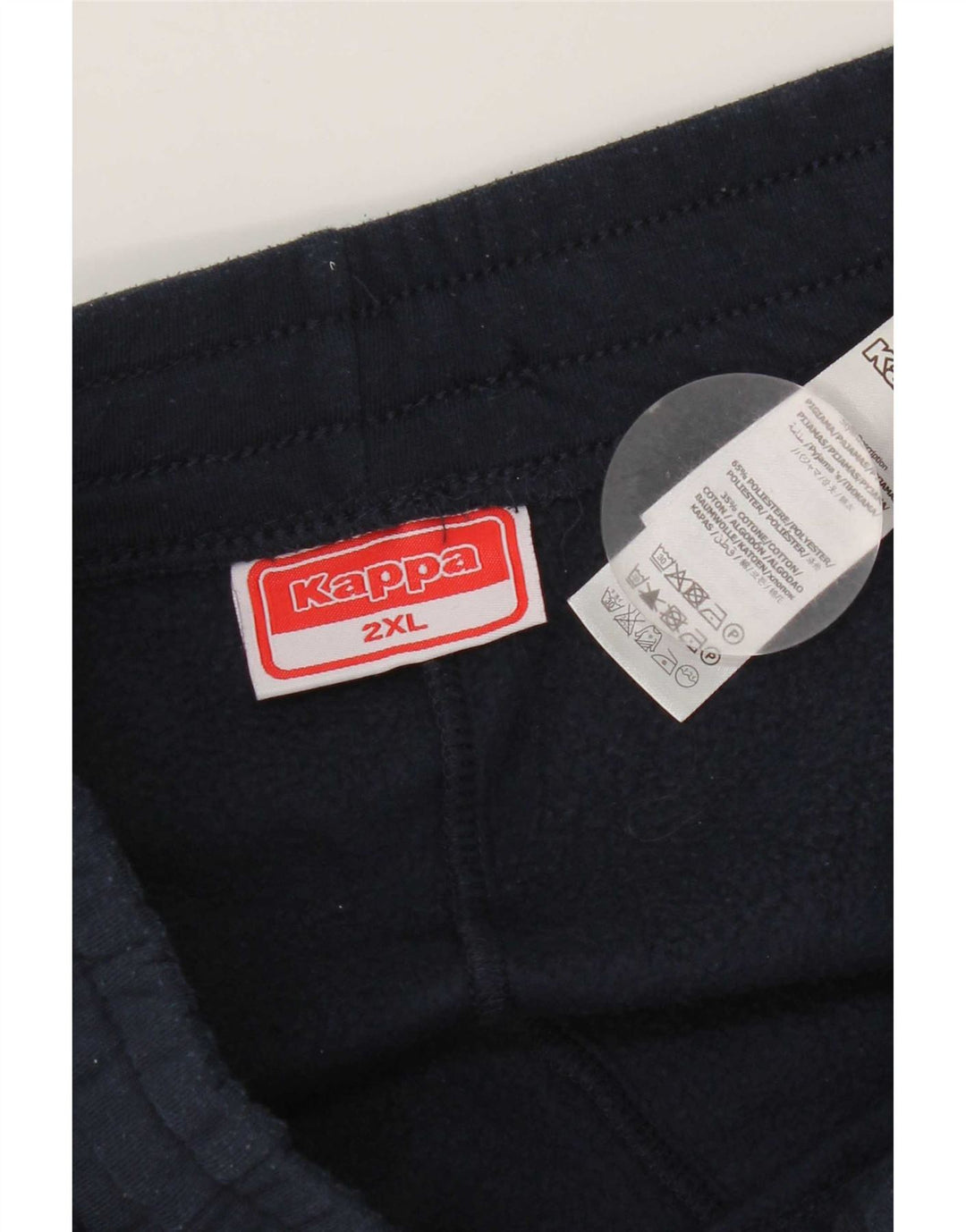 Kappa Pantalón Chándal Hombre Joggers 2XL Azul Marino Poliéster