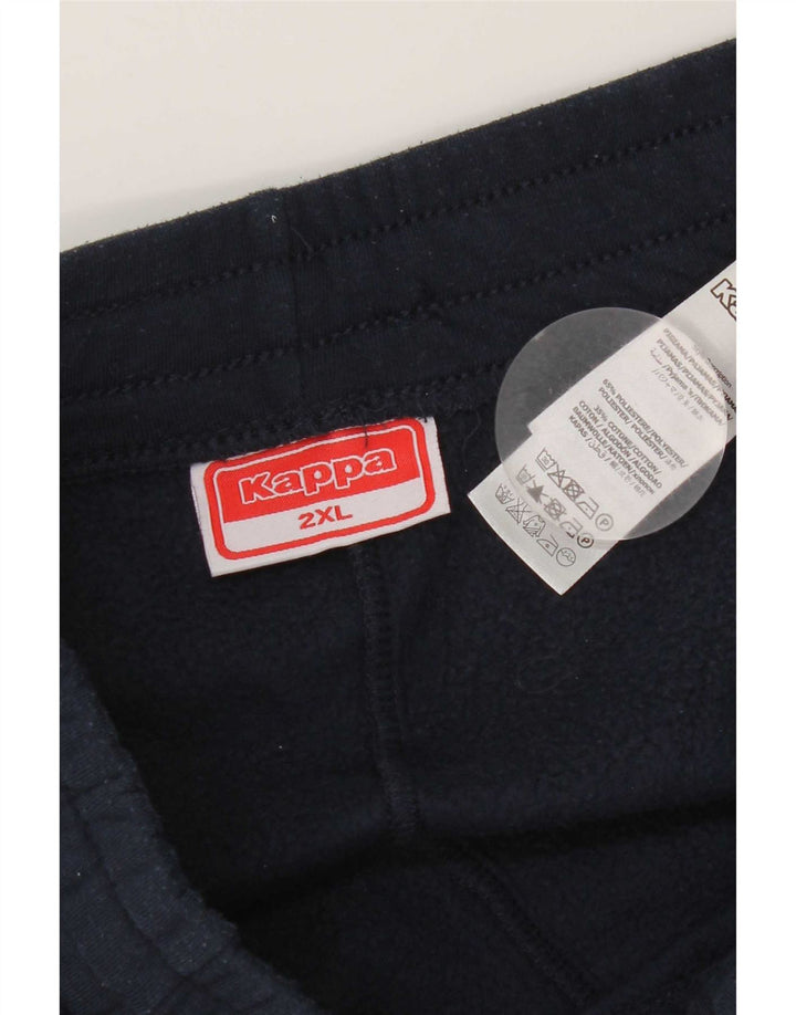 Kappa Pantalón Chándal Hombre Joggers 2XL Azul Marino Poliéster