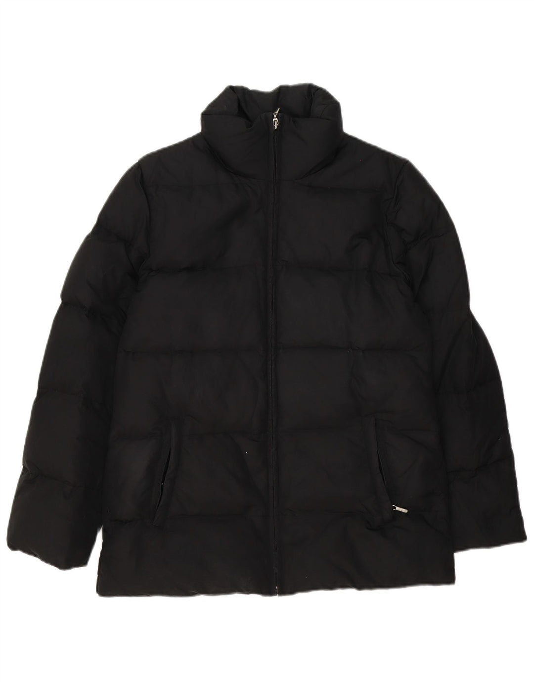 Zara Mujer Chaqueta Acolchada UK 44 Mediana Poliamida Negra