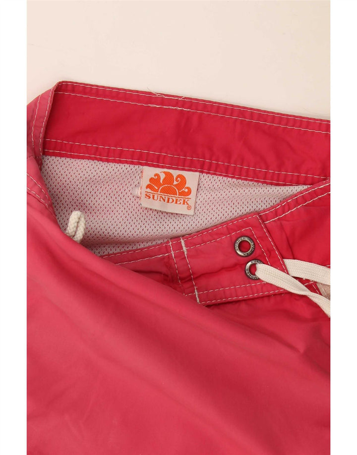 Sundek Shorts de baño para hombre rosa grande