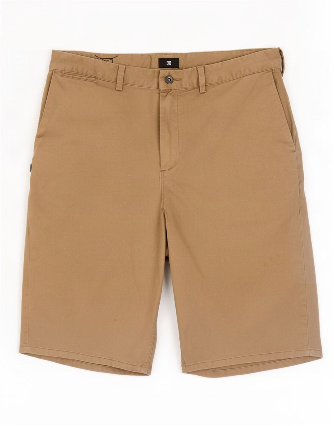 DC Mens Chino Shorts W36 Grande Algodón Beige