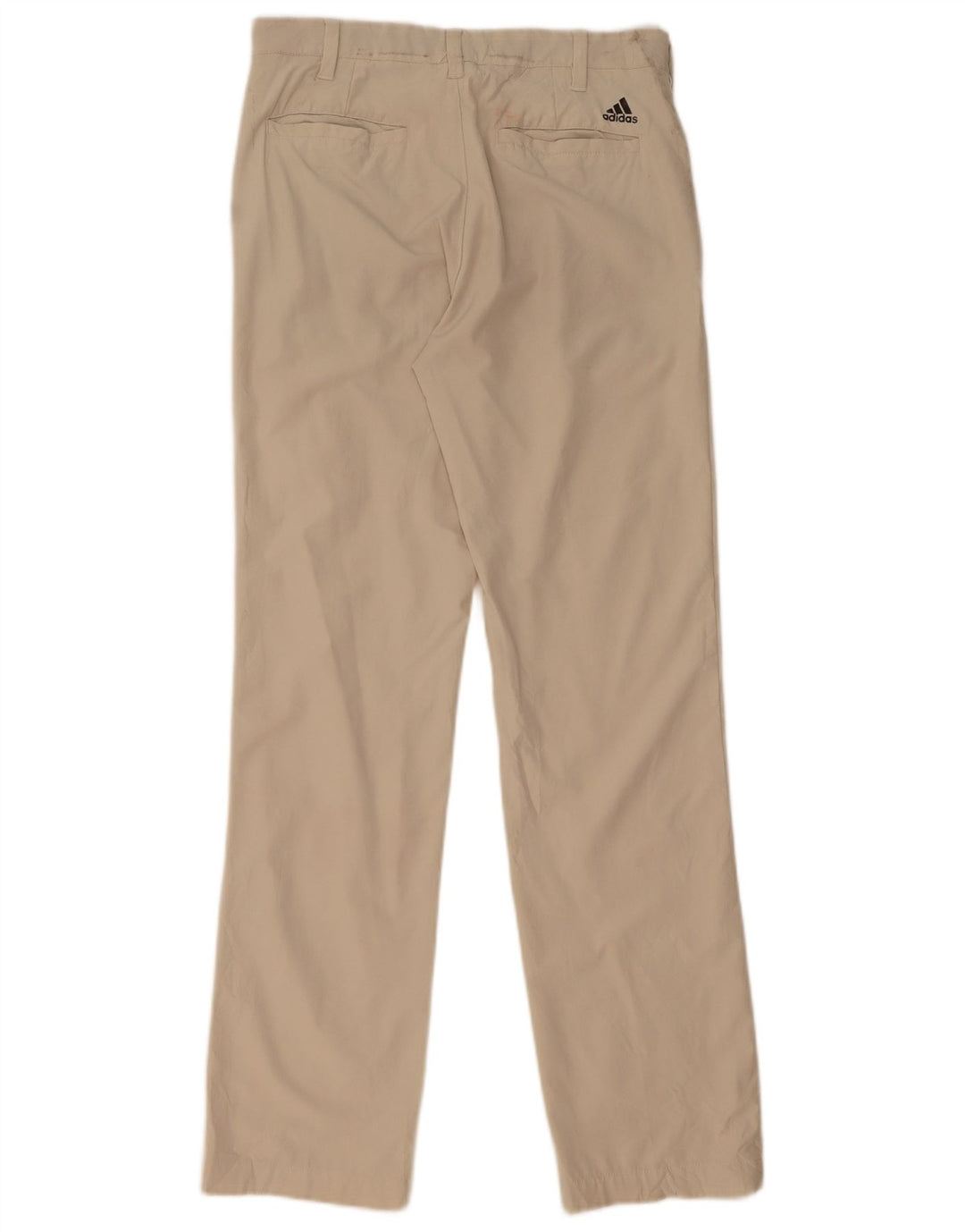 Pantalón Chino Recto Adidas Hombre W30 L32 Poliéster Beige