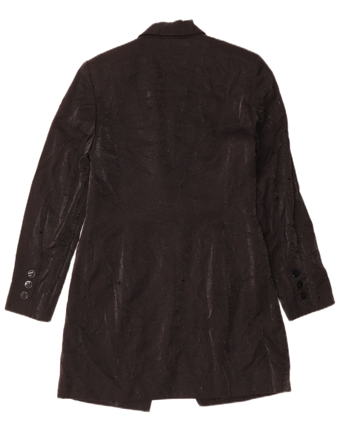 RICHARDS Abrigo para mujer UK 10 Small Black Floral Viscosa