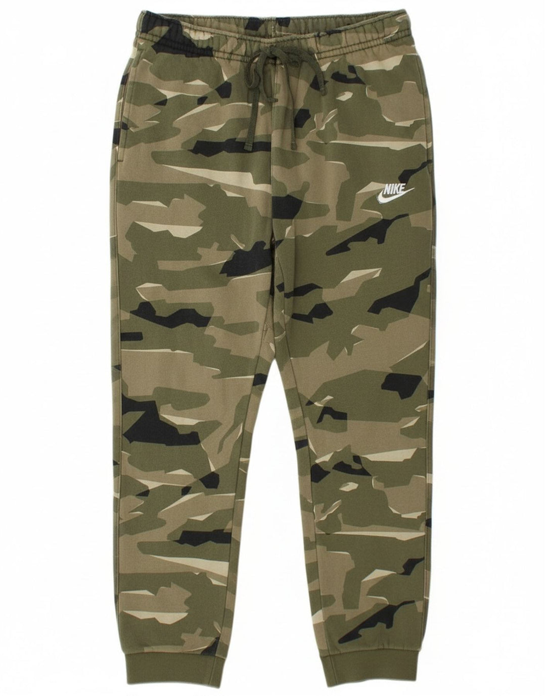Nike Pantalones de chándal para Hombre Joggers Large Verde Camuflaje Algodón