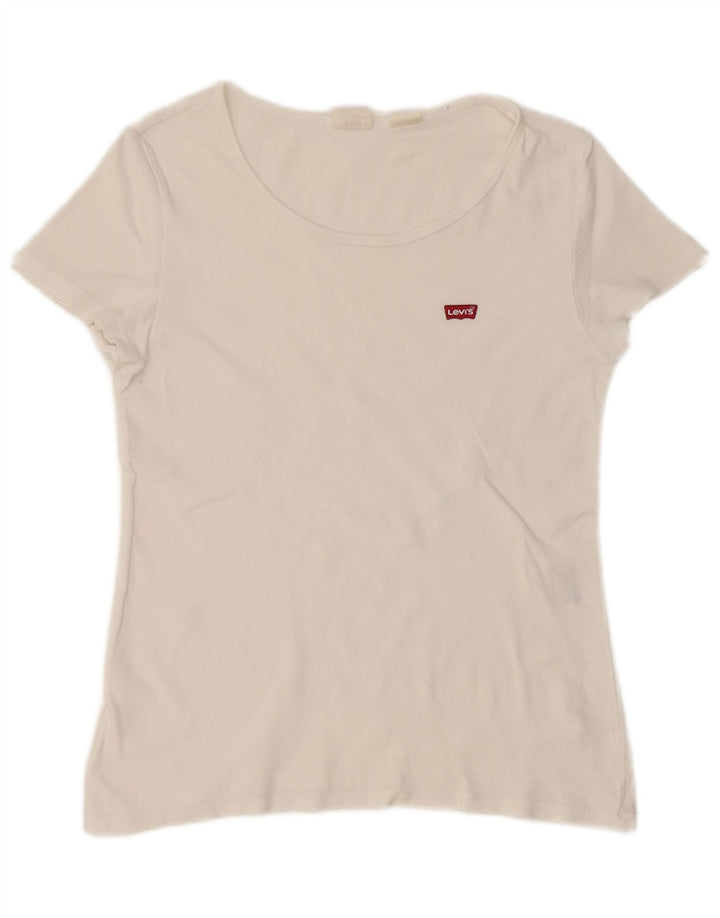 Levi's Camiseta corta para mujer UK 12 Medium White