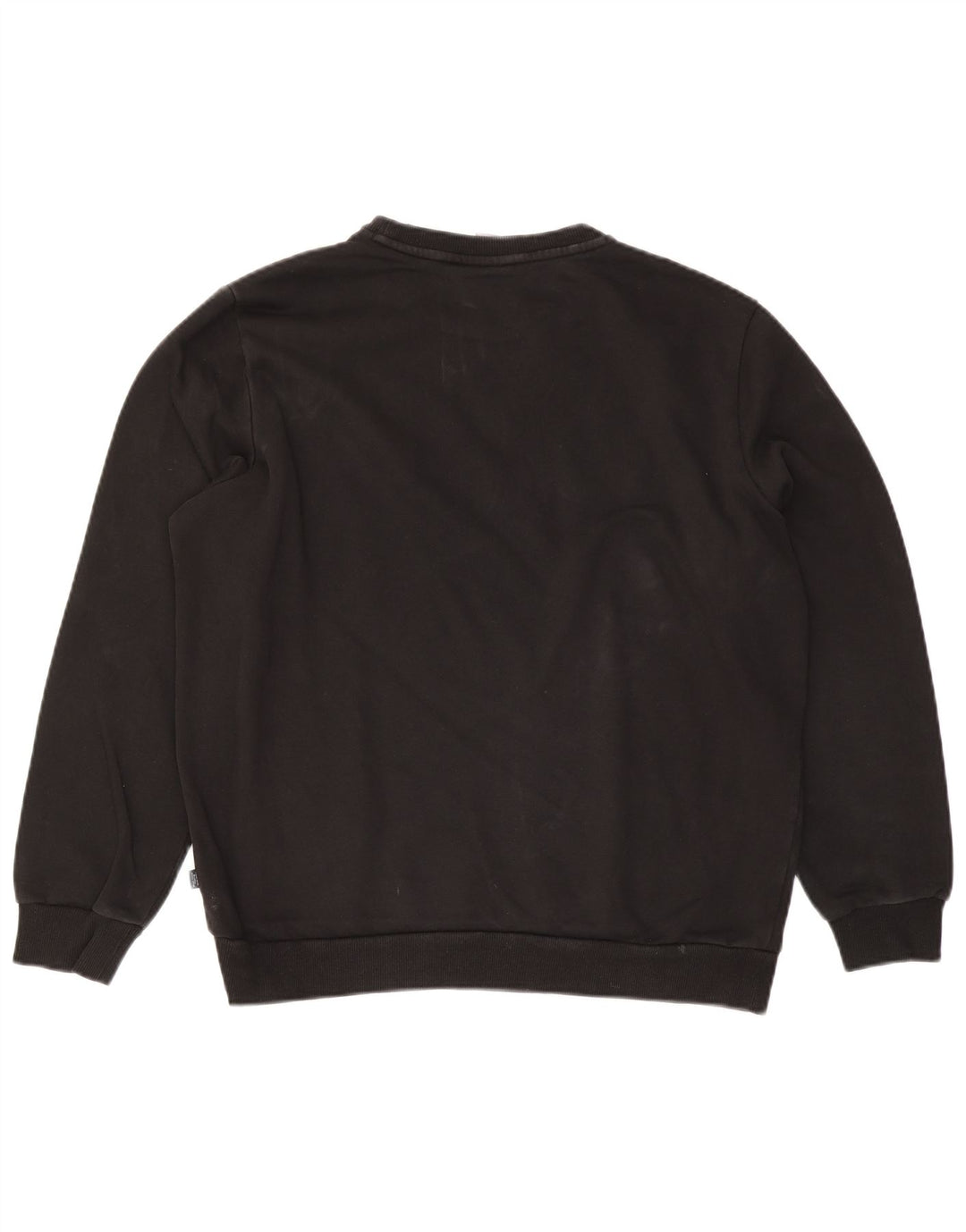 Puma Hombre Sudadera Jumper Grande Algodón Negro