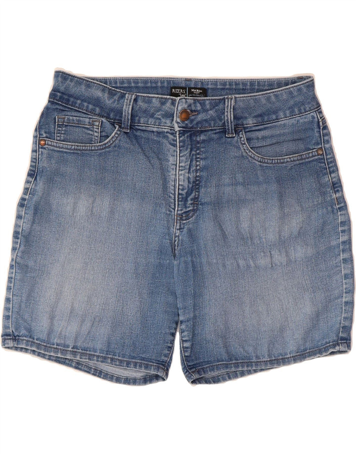 LEE Womens Riders Mid Rise Denim Shorts W34 Large Blue Vintage Lee and Second-Hand Lee from Messina Hembry 