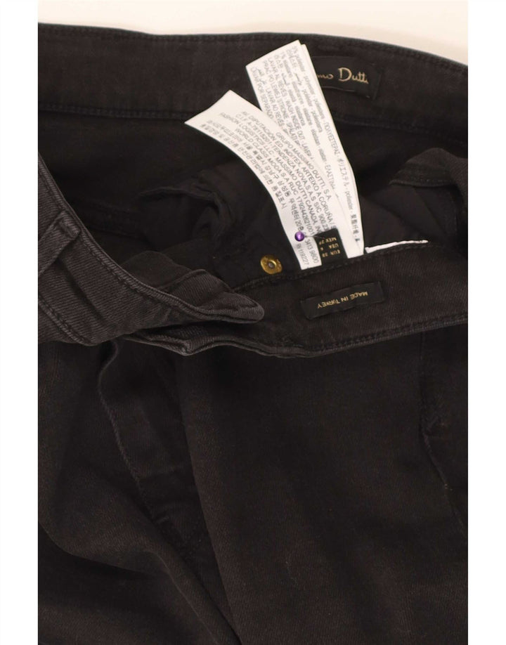 Massimo Dutti Vaqueros Pitillo Mujer EU 38 Small W28 L30 Poliéster Negro