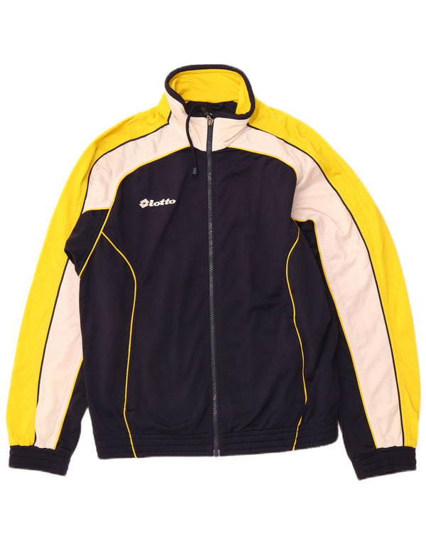 LOTTO Chaqueta de chándal para hombre Small Azul marino Colorblock Poliéster
