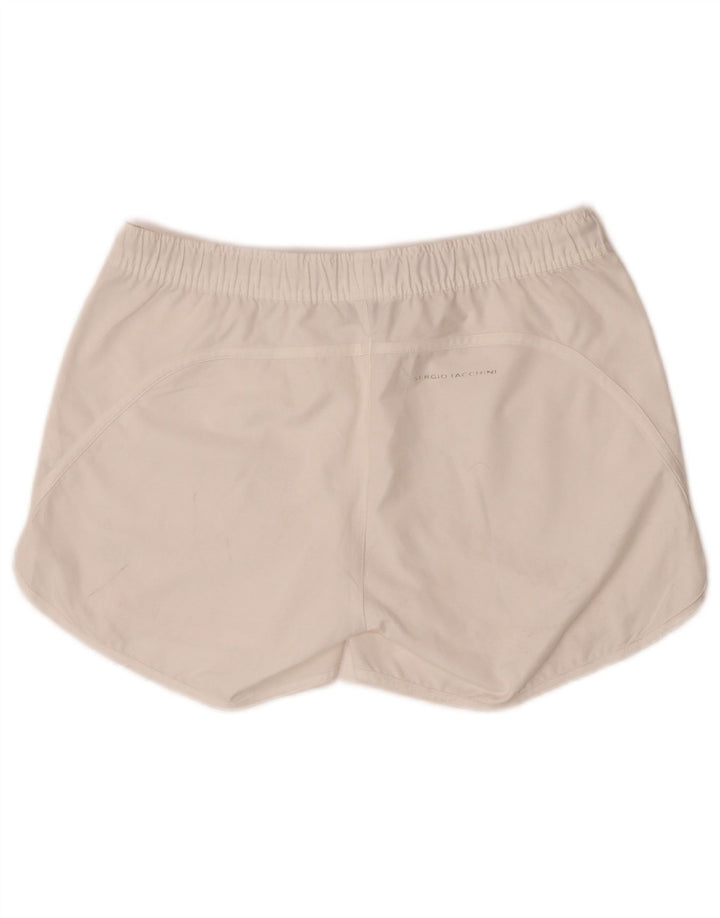 Shorts Deportivos Mujer Sergio Tacchini IT 44 Medio Blanco Poliéster