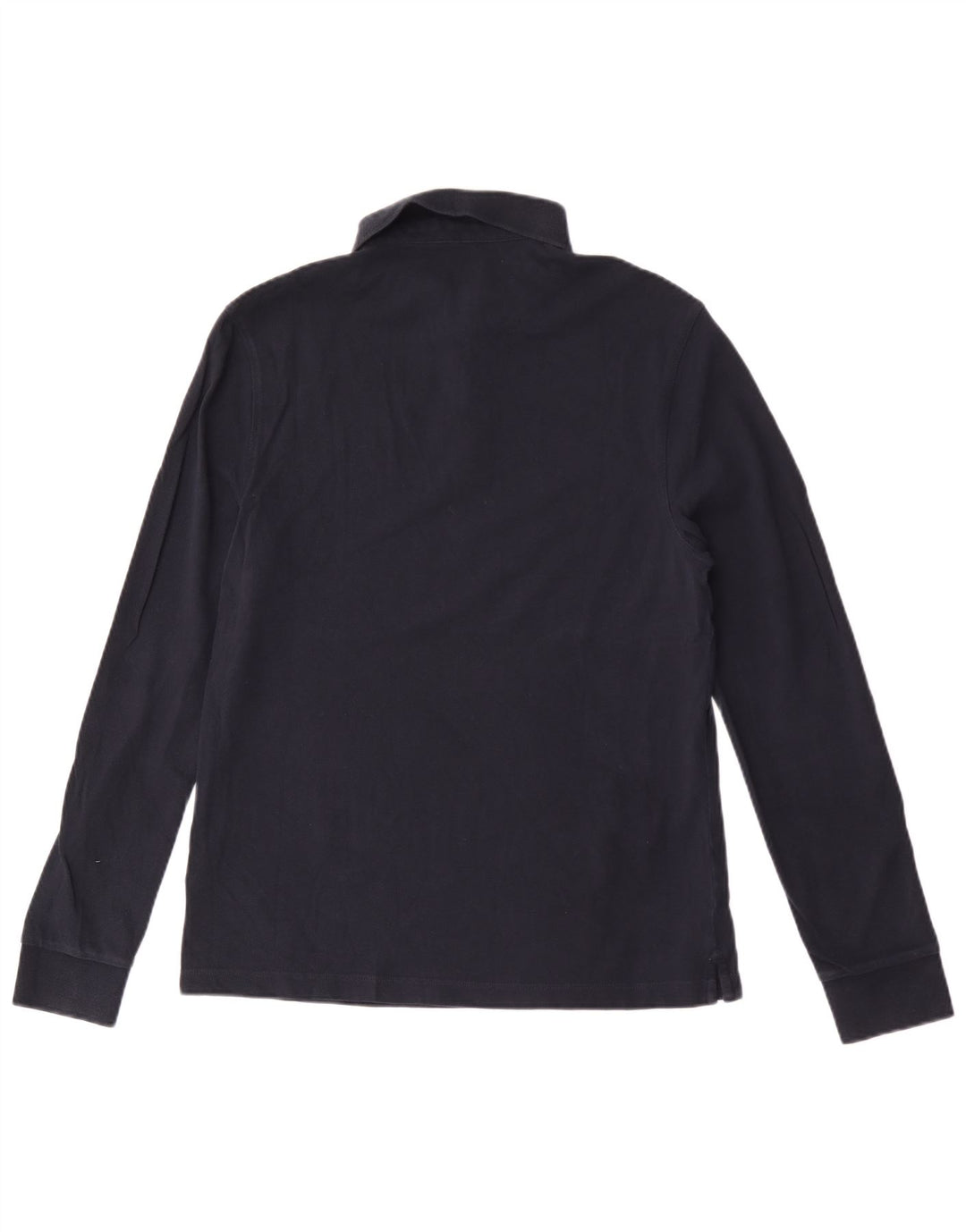 Marks & Spencer Polo de manga larga para hombre, ajuste regular, azul marino mediano