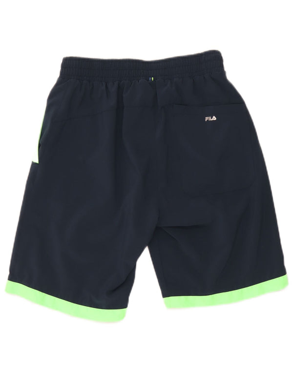 Fila Mens Sport Shorts Medium Azul Marino Colorblock Poliéster