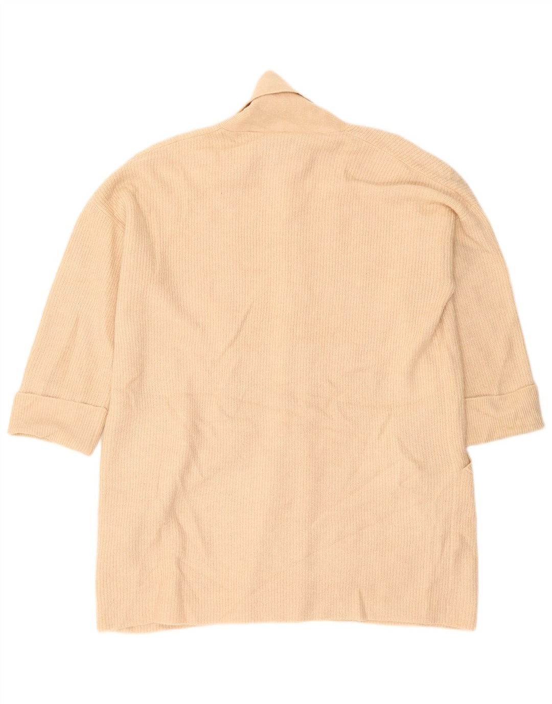 Jack Wills Suéter tipo cárdigan largo extragrande para mujer UK 10 Small Beige