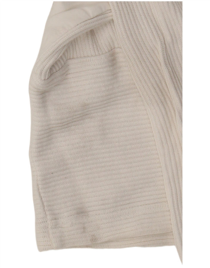 Together Jersey con cuello y cremallera gráfico para mujer UK 10/12 Medium White