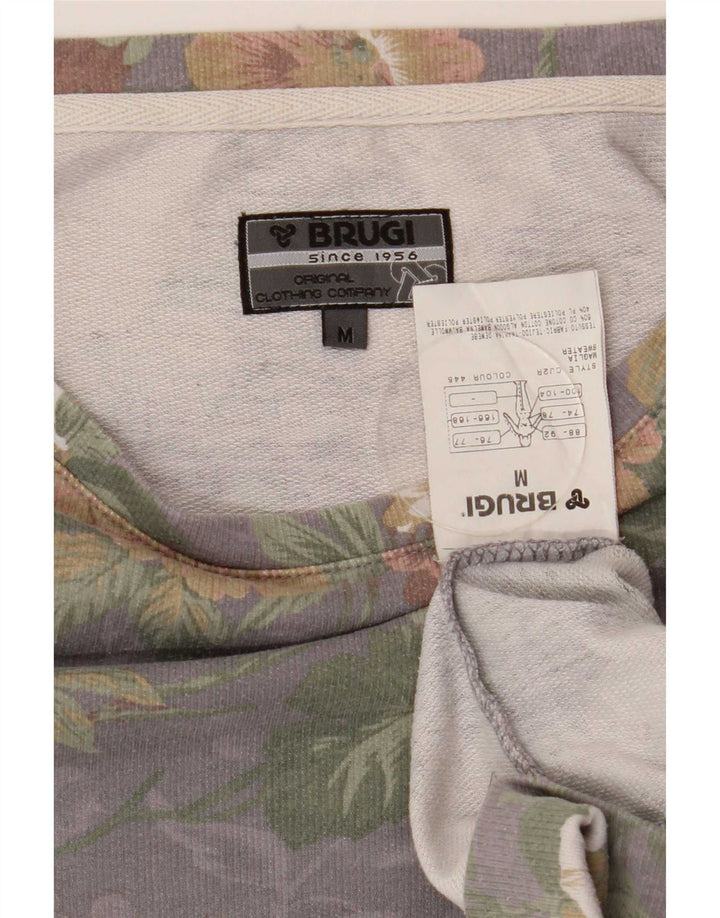 Sudadera Brugi Mujer Jersey De Algodón Floral Gris Medio