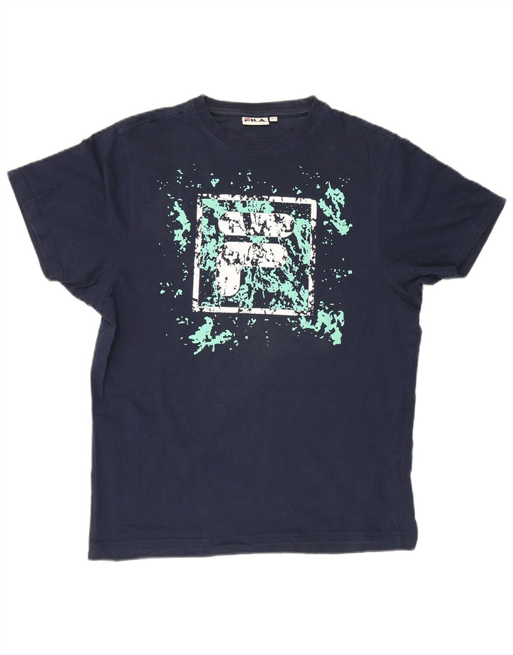 Fila Camiseta gráfica para hombre Top XS Azul marino