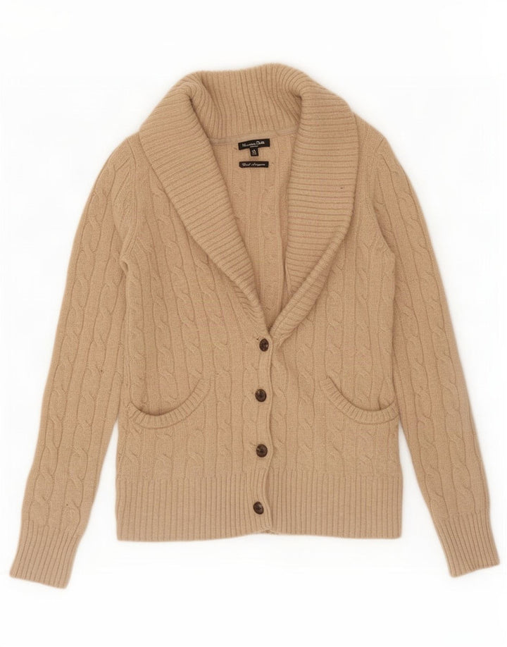 Massimo Dutti Cárdigan Mujer UK 42 Lana Marrón Medio