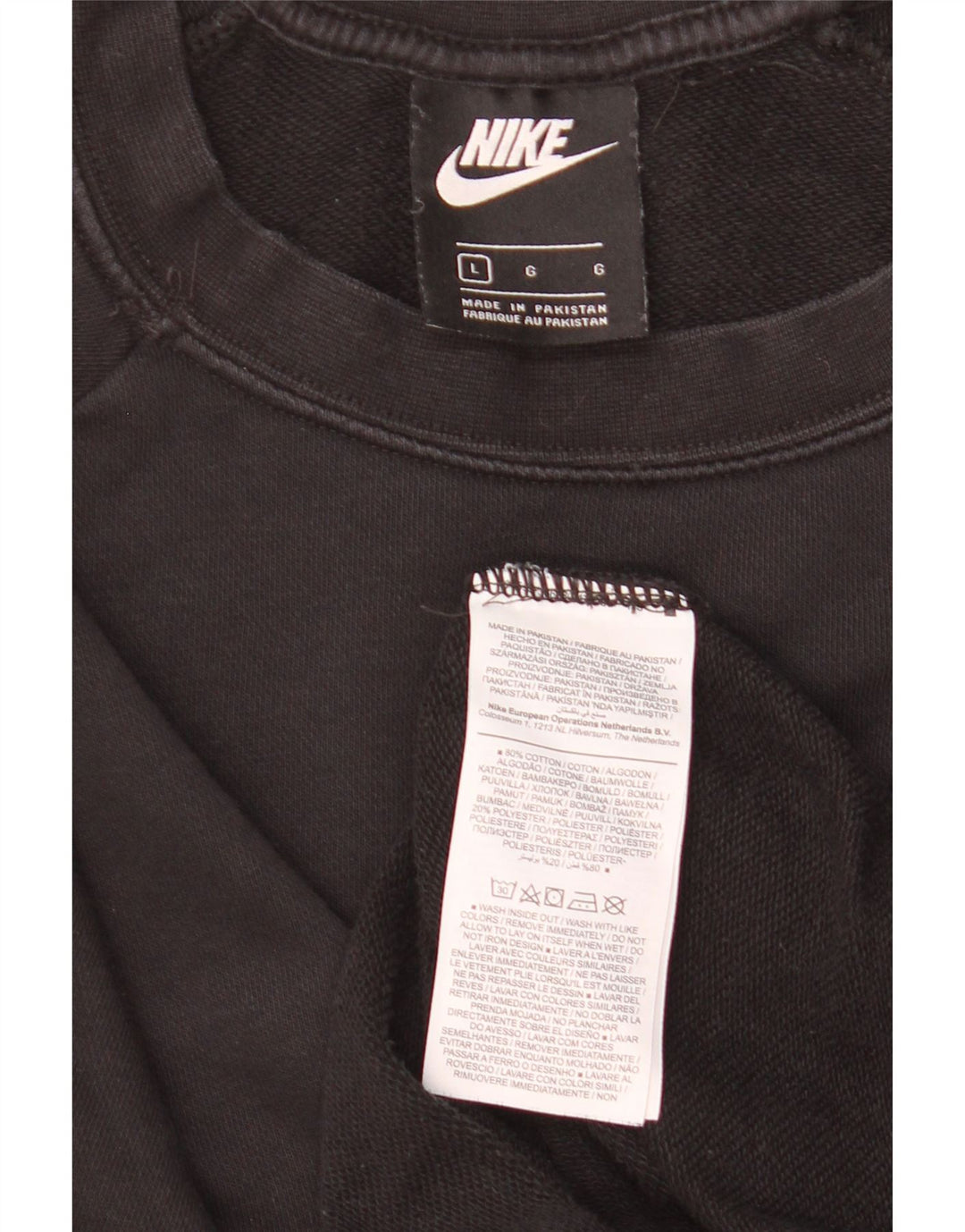 Nike - Sudadera para mujer, talla 40, talla grande, algodón negro