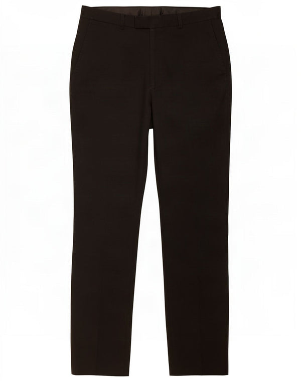 Marks & Spencer Pantalón de traje ajustado para hombre W32 L33 Poliéster negro