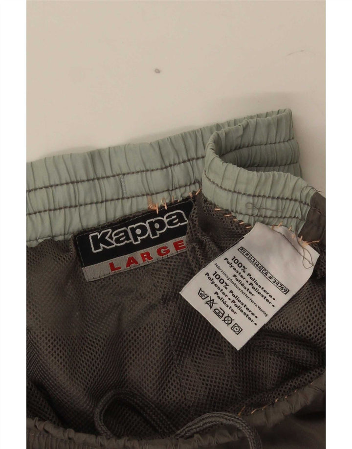 Pantalón De Chándal Kappa Hombre Grande Gris Poliéster