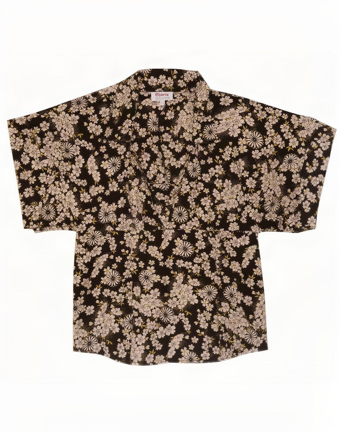 cherie Blusa para Mujer Top IT 42 Mediano Negro Floral