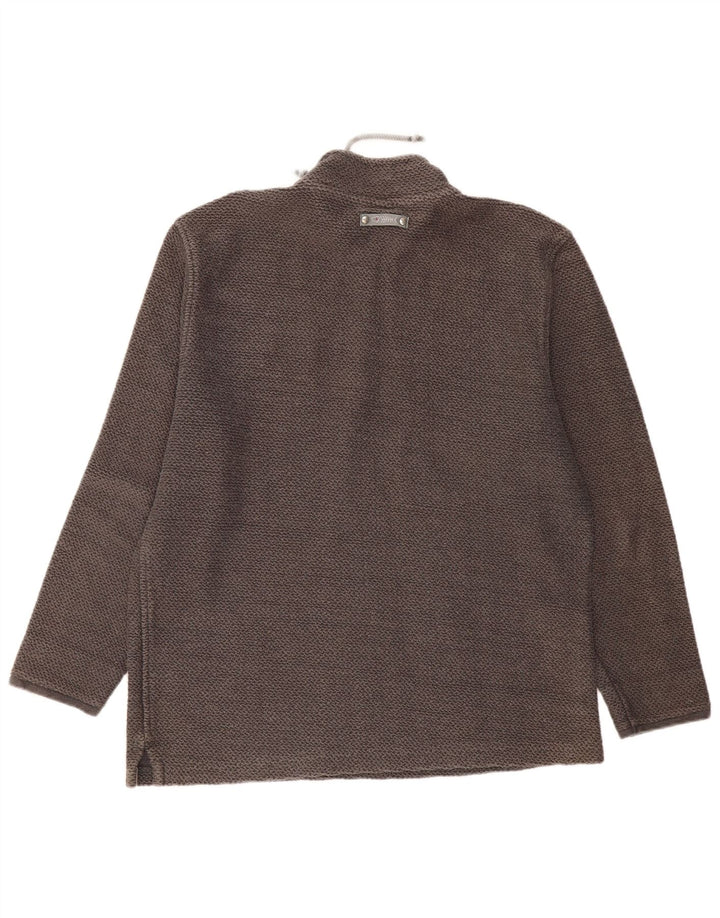 Weird Fish Sudadera Hombre con Cremallera y Cuello Jersey XL Algodón Gris