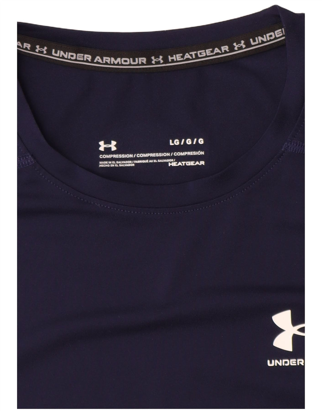 UNDER ARMOUR Camiseta Heat Gear para hombre Top grande azul marino sintético