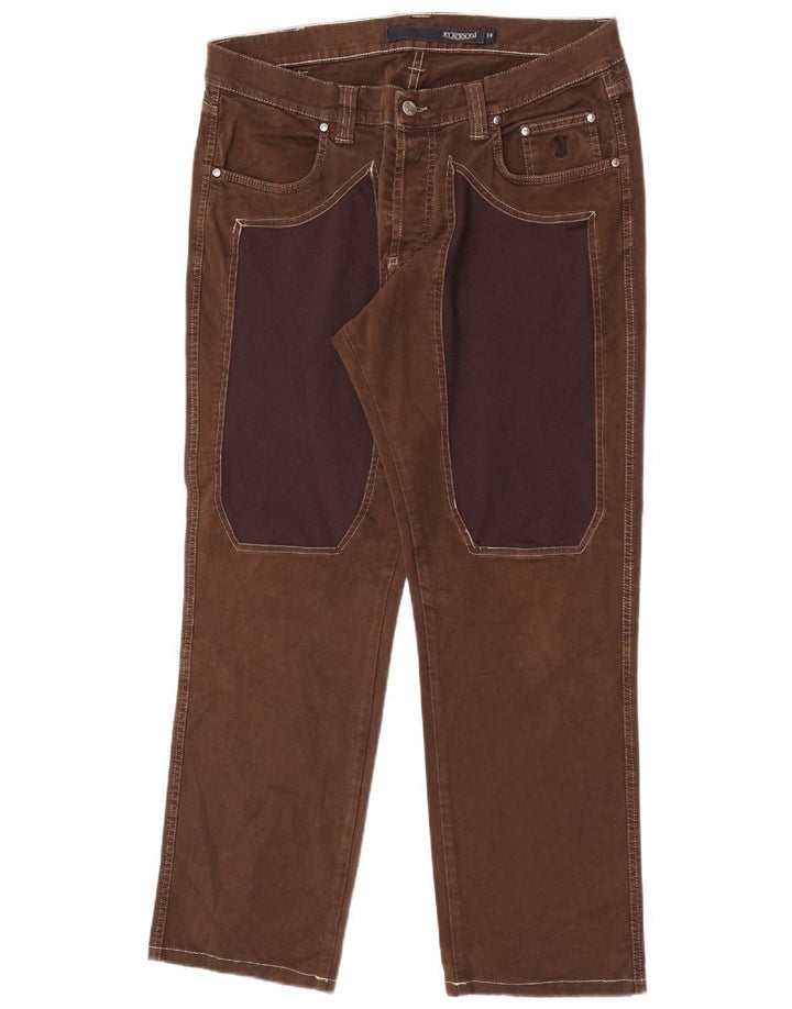 Jeckerson Vaqueros rectos para hombre W38 L30 Algodón marrón