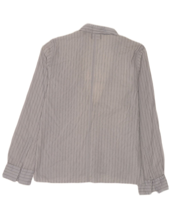 Emporio Armani Camisa tipo pulóver para mujer Reino Unido 44 Rayas azules medianas