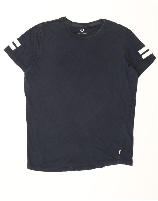 Jack & Jones Hombre Camiseta Top Grande Azul Marino Algodón
