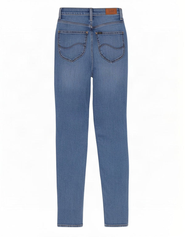 Vaqueros Lee Scarlett High Slim para Mujer W26 L31 Algodón Azul