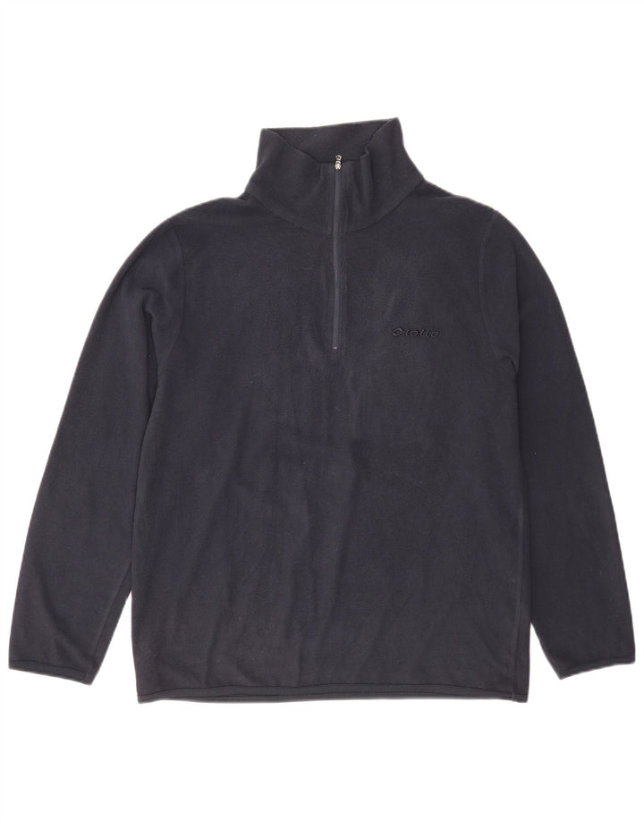 Lotto Hombre Jersey De Polar Con Cremallera Y Cuello Medio Poliéster Azul Marino