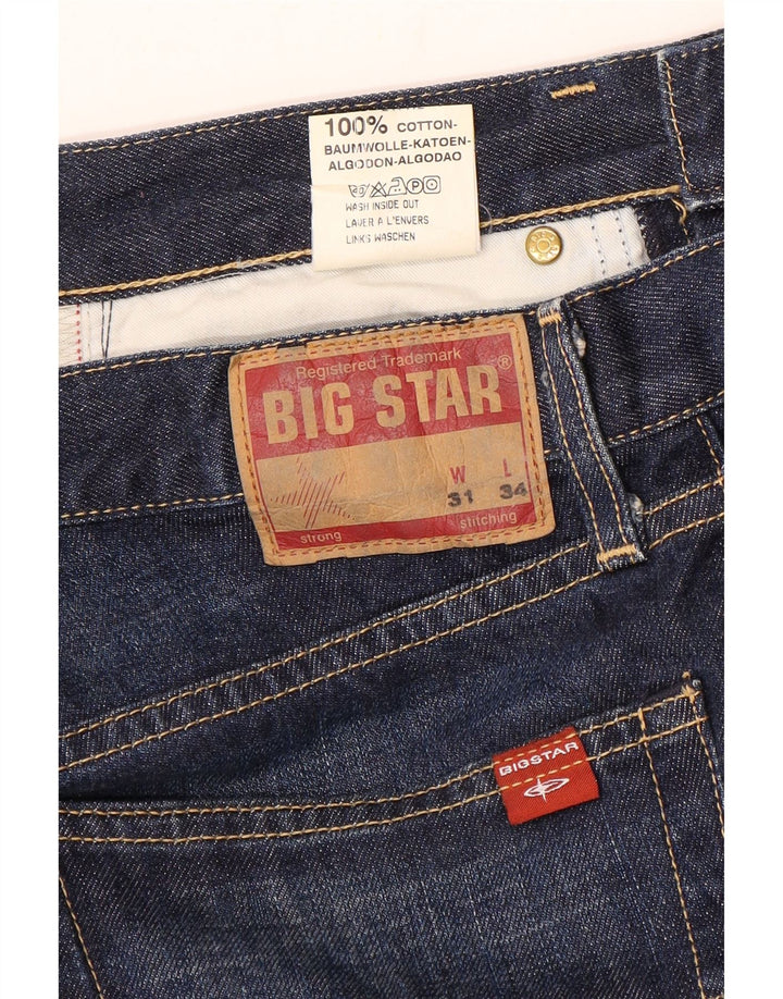 Vaqueros rectos para hombre Big Star W31 L31 Algodón azul