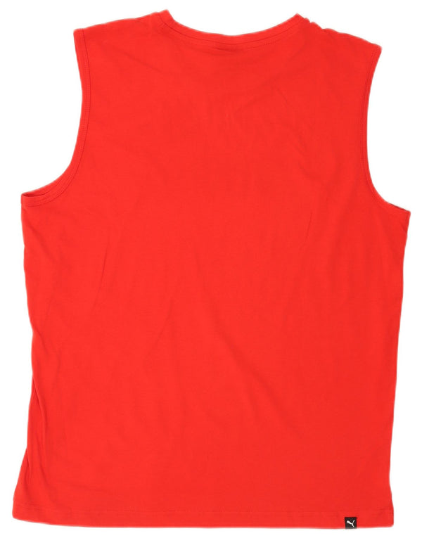 Puma Hombre Gráfico Chaleco Top Grande Rojo