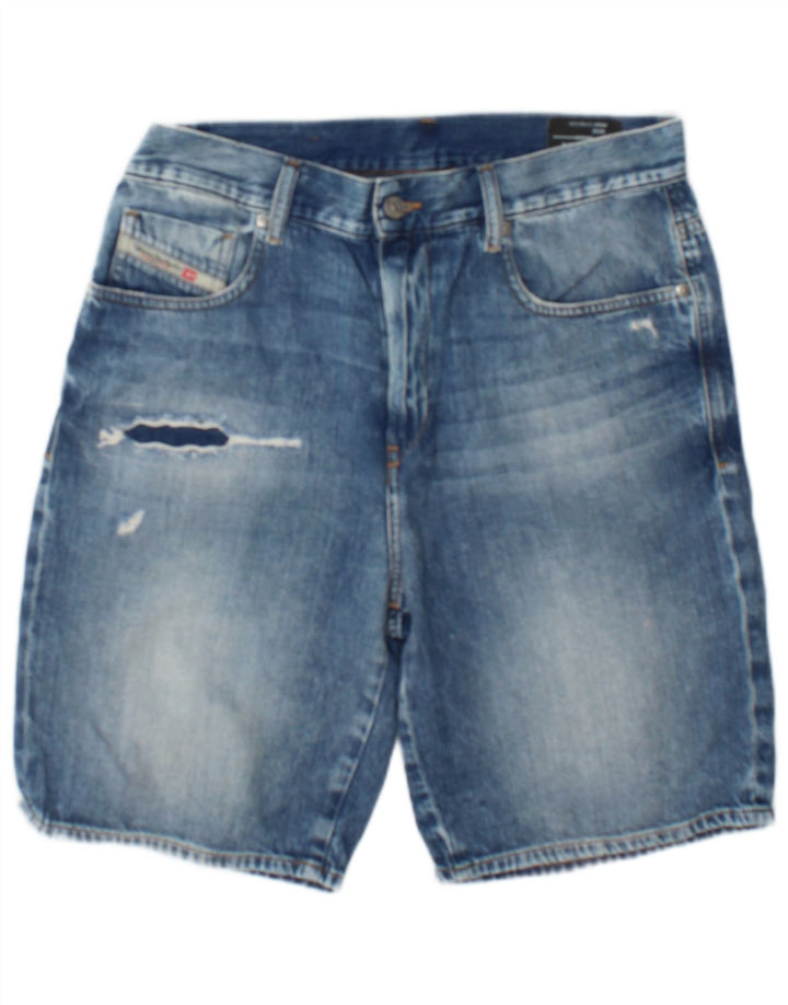 Diesel Shorts De Mezclilla Desgastados Para Hombre W30 Algodón Azul Medio
