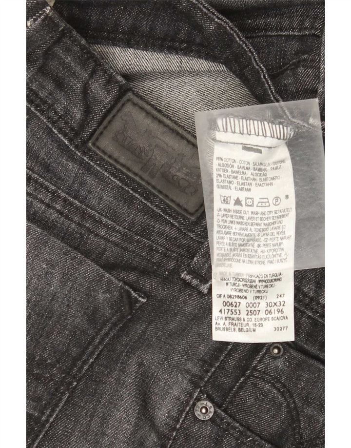 Vaqueros Levi's Mujer 627 Rectos W30 L29 Algodón Gris