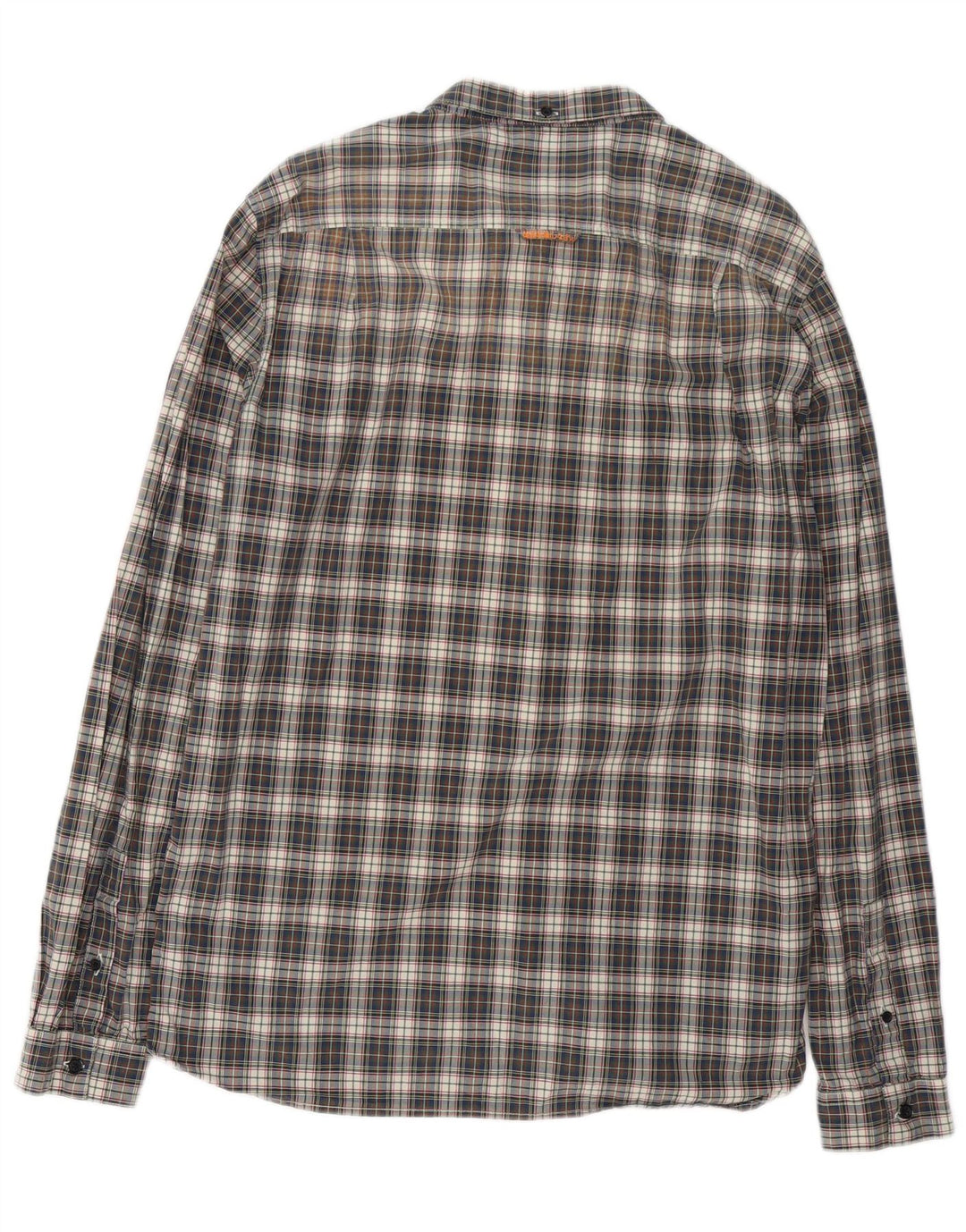 Camisa Superdry para hombre 2XL Algodón a cuadros azul marino