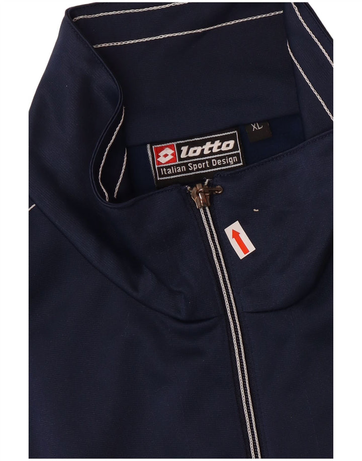 Lotto Hombre Chándal Top Chaqueta XL Azul Marino Poliéster