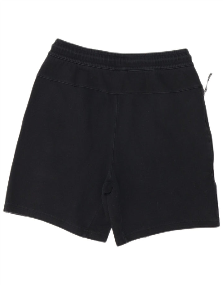 NIKE Pantalones cortos deportivos para hombre pequeños de algodón negro