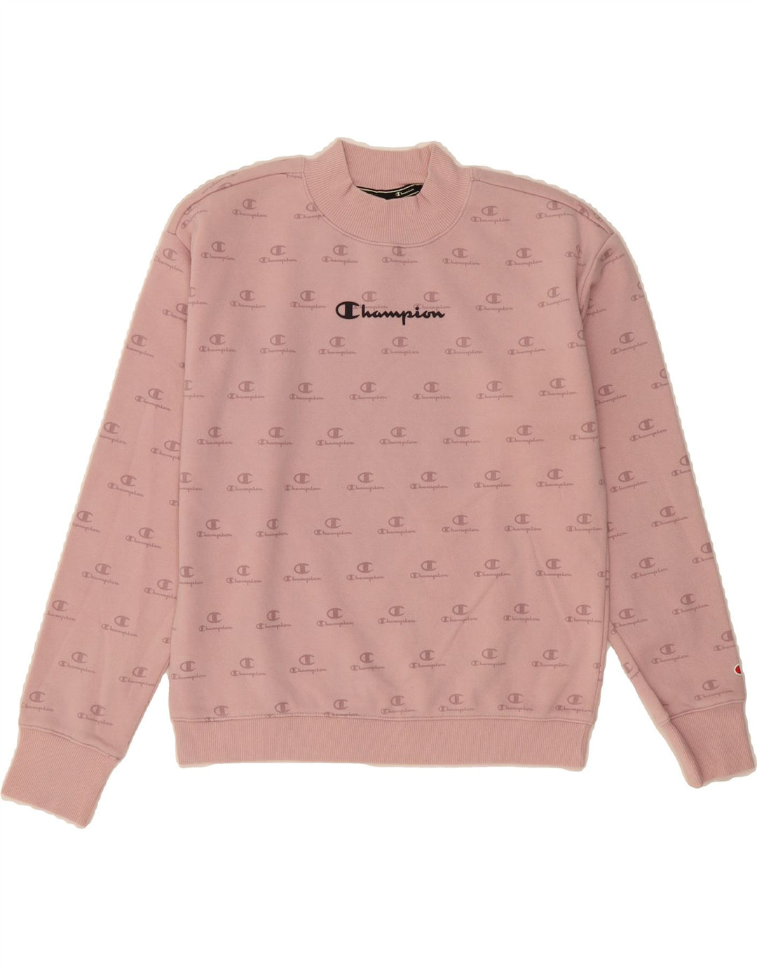 CHAMPION Womens Graphic Sweatshirt Jumper UK 14 Medium Pink Vintage Champion and Second-Hand Champion from Messina Hembry 