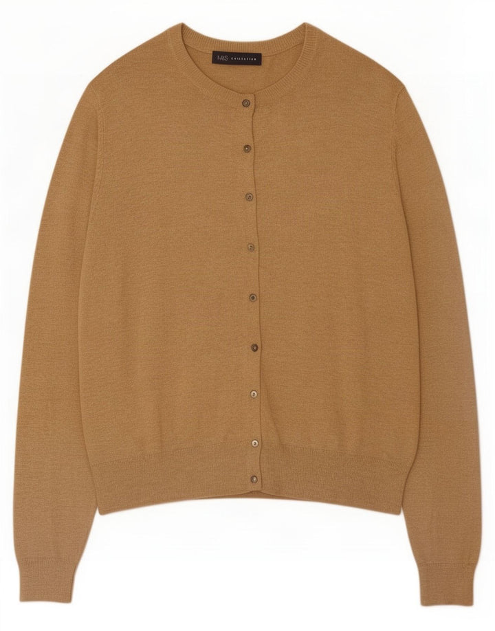 Marks & Spencer - Cárdigan para mujer, talla 40, color beige medio