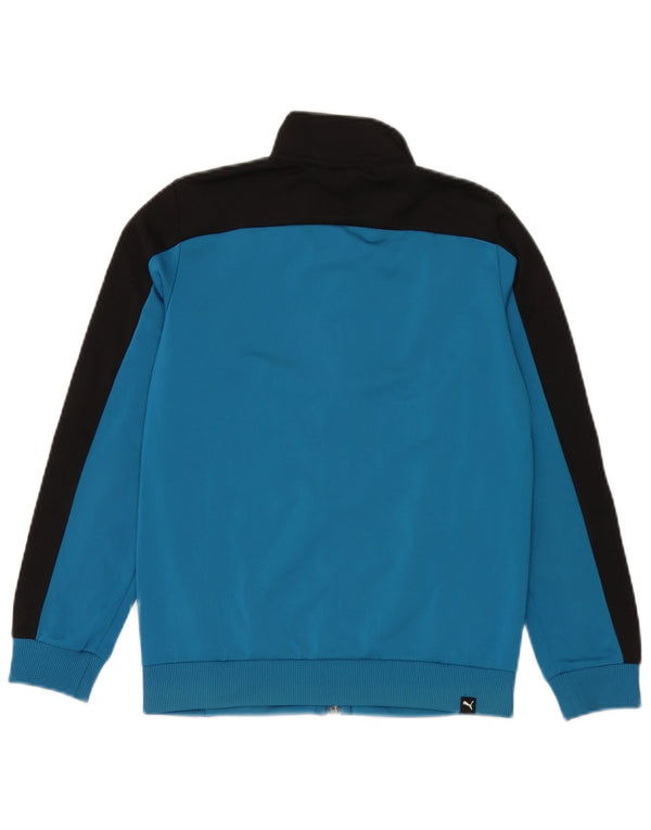 Puma Chaqueta de chándal para niños 11-12 años Grande Azul Colorblock Poliéster