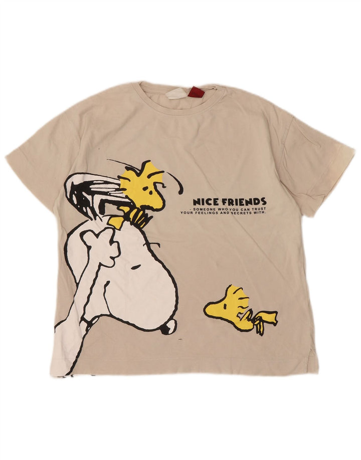Zara Camiseta Gráfica para Niños Top 9-10 Años Off White