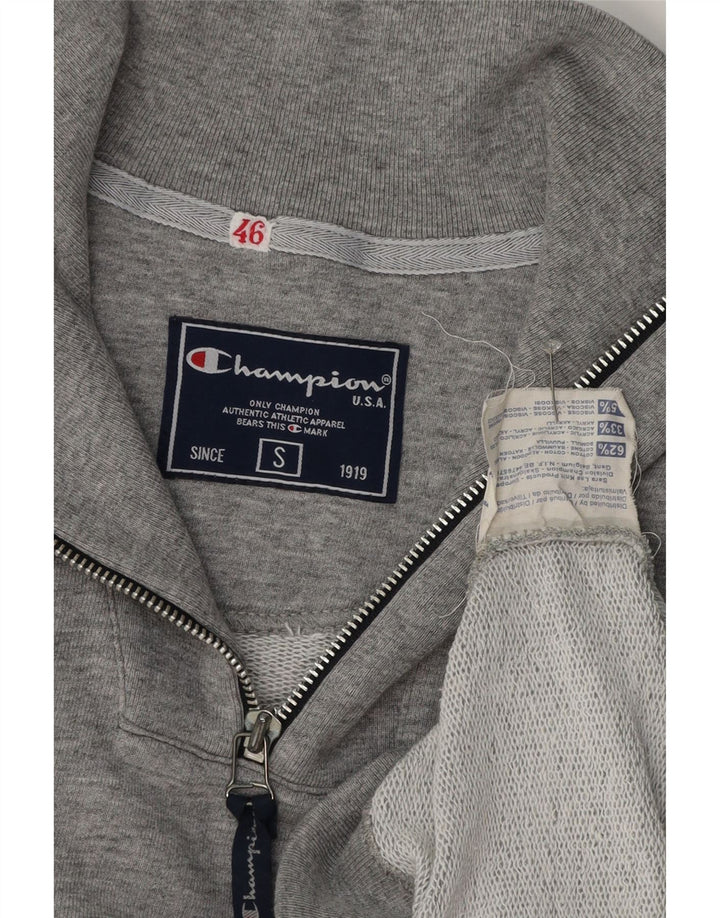 Champion Sudadera Con Cuello Y Cremallera Para Hombre Jersey Pequeño De Algodón Moteado Gris