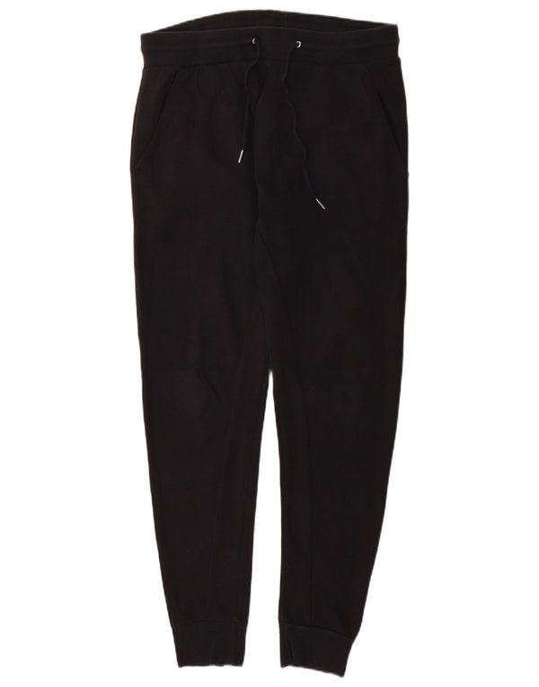 Zara Mujer Chándal Pantalones Joggers UK 44 Grande Azul Marino Algodón