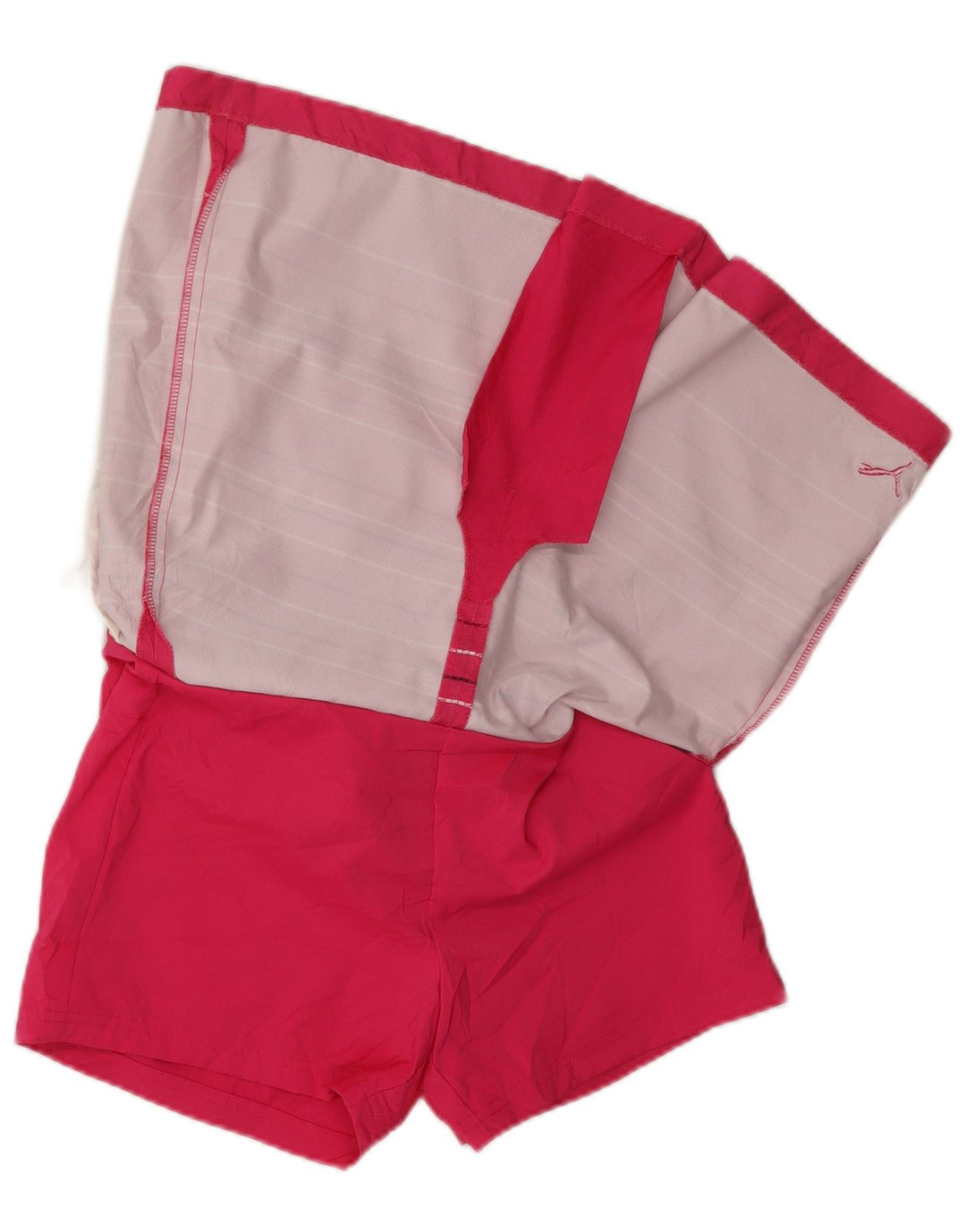 Puma Mujer Skort UK 12 Mediano Rosa Rayas Poliéster Deportes